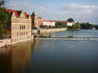 Moldau von der Karlbr&uuml;cke